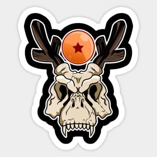 Dragon Skull Sticker